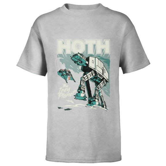 Star Wars Hoth The Ice Planet Retro Comic - Short Sleeve T-Shirt for Kids - Customized-Athletic Heather