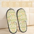 thumbnail image 2 of Balery Frogs And Botanical Pantuflas de Casa de Felpa Silenciosas con Diseño Estampado, Zapatillas Cómodas Antideslizantes de Algodón para Interior-Large, 2 of 8
