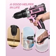 thumbnail image 5 of ZEN Drill, 21V Cordless Drill with Dual 2.0Ah Power Pack and Charger, Electric Power Drills Set, 3/8 Inch Chuck, 25+1 Torque, 2 Speed 29 Accessories Tool for DIY, Gifts, 5 of 14