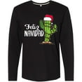 thumbnail image 3 of Inktastic Feliz Navidad Christmas Cactus in Santa Hat Long Sleeve T-Shirt, 3 of 5