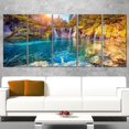 thumbnail image 1 of Design Art Turquoise Water And Sunny Beams Landscape Photo Canvas Art Print, 1 of 3