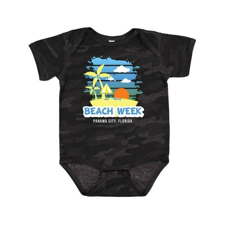 

Inktastic Beach Week Panama City Florida with Palm Trees Gift Baby Boy Bodysuit
