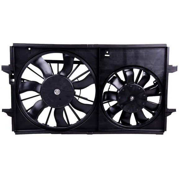 SCITOO Radiator AC A/C Condenser Cooling Fan Compatible with 2004-2012 Chevrolet Malibu Pontiac G6 Saturn Aura 2.2L 2.4L 3.5L 3.9L