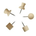 thumbnail image 4 of Matsuzay Colgadores para cuadros, ganchos colgantes de madera de doble cabeza para uñas, póster de pared, espejo, conjunto de pines de Artesanía, 4 of 6