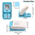 thumbnail image 3 of Embossing Machine, Punching Machine, Round, Hole Punch | 1 Inch | Portable Manual Squares Stamp Crafts Paper Puncher | Lever Action Craft Punch for Paper Crafting Scrapbooking Card Making Arts, 3 of 6