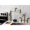 thumbnail image 2 of Kingston Brass KS3703PKL Duchess Deck Mount Pot Filler Faucet, Antique Brass, 2 of 8