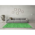 thumbnail image 3 of Ahgly Company Indoor Square Abstract Emerald Green Modern Area Rugs, 6' Square, 3 of 4