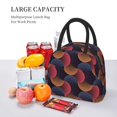 thumbnail image 6 of Haiem Circular Stripes Printed Lunch Bag Women, Lunch Box Lunch Bag for Women, Small Leakproof Cute Lunch Tote Large Capacity Reusable Insulated Cooler Lunch Container, 6 of 6