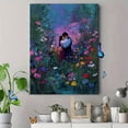thumbnail image 4 of Couple Kiss Flower Field Romantic Canvas Wall Art, Love Scenery Print for Living Room, Bedroom and Home Gift Decor, 4 of 8