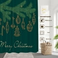 thumbnail image 5 of Christmas Tree Decor Shower Curtain Set,Branch with Holiday Toys Balls and Sweets Polyester Shower Curtain for Shower Stall Bathroom Waterproof with 12 Hooks 72x72 Inch, 5 of 6