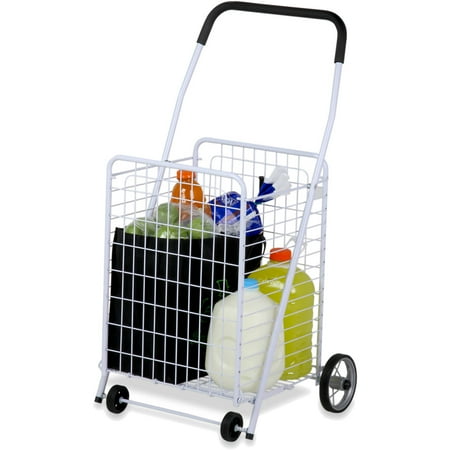 Honey Can Do Steel Folding 4-Wheel Utility Rolling Cart, Multiple