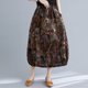 thumbnail image 5 of Falda de brotes con estampado vintage bohemio para mujer con bolsillos laterales en la cintura Abanopi Falda, 5 of 7