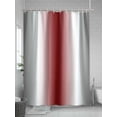thumbnail image 5 of Fsddascl Gray Red Shower Curtain Set - Standard 72" x 72" Washable Bathtub Curtain with 12 Hooks, Modern Gradient Geometric Waterproof Fabric Stall Shower Curtains for Bathroom/Bathtub Décor, 5 of 6