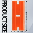 thumbnail image 2 of 100pcs Plastic Razor Blades, Double Edged Plastic Scraper Blades Replacement for Plastic Razor Scraper Tool for Decals, Adhesive Labels, Stickers Removing Cleaning, 2 of 5