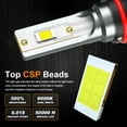 thumbnail image 4 of For Kia Cadenza 2017-2019 4x LED Headlight High/Low Beam White 6000K 9005+H7, 4 of 13