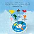 thumbnail image 4 of Rompecabezas De Madera De 7 Continentes, Juguete Educativo De Coordinación Ojo-mano, Juego De Correspondencias De Mapa Mundial, Tilo Seguro Para Niños, 4 of 7