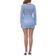 thumbnail image 3 of INSPIRAR CHIC Traje de baño para mujeres, cubre baño de ganchillo, traje de baño de verano, vestido mini de playa de malla hueca, color azul claro, 3 of 6