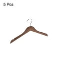 thumbnail image 3 of Unique Bargains Wooden Pants Hangers U-Notches Retro Coat Hanger Brown 14.96"x9.06", 3 of 7