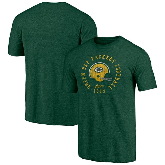 Men's  Green Green Bay Packers Hot Route Tri-Blend T-Shirt
