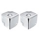 thumbnail image 1 of Protectores de esquina de metal para caja Unique Bargains, protector de borde de caja de madera 50 x 50 x 50mm tono plateado 2 piezas, 1 of 3