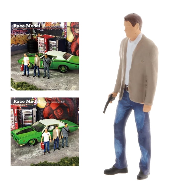Figuras de personas pequeña figuras de personas pequeña figuras 1/64, figuras en miniatura de personas 1/64, en Baoblaze escenario de personas mini figura