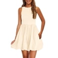 thumbnail image 1 of Vestido de verano PRETTYGARDEN 2025 sin mangas sin mangas con bolsillos, 1 of 9