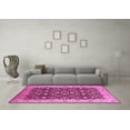 thumbnail image 3 of Ahgly Company Indoor Round Oriental Pink Industrial Area Rugs, 3' Round, 3 of 4