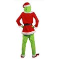 thumbnail image 2 of Conjunto de vestido de disfraz de Grinch para fiesta de Navidad para niños y adultos XL, 2 of 5