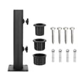 thumbnail image 2 of CarpNettore Patio Umbrella Base Iron Heavy Duty Parasol Holder Umbrella Tube Mount Flag Pole, 2 of 9