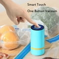 thumbnail image 6 of Hgallory Portable Handheld Vacuum Pump for Plastic Bags, 5V 5W 50-60kPa Electric Mini Bag Sealer Household Vacuum Packaging Machine for Food Storage, USB Rechargeable, 4.3"x2", 1PC, Blue, 6 of 6