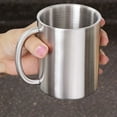 thumbnail image 3 of 304 Stainless Steel Double Wall Titanium Drinks Coffee Candle Mug Cup Container Stainless Steel Cups Premium Pint Cups - Shatterproof - Dishwasher Safe for Home - BPA Free, 3 of 8