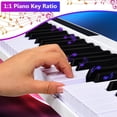 thumbnail image 4 of Gymax 88 Clé Portable Piano Numérique MIDI Clavier W / Pédale Blanc, 4 of 10