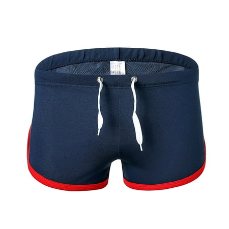 

BIZIZA Male Stretch Soft Trunks for Men Pouch Briefs Comfort Breathable Underwear Royal Blue M