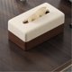 thumbnail image 4 of Caja de pañuelos con costuras de cuero creativas, dispensador de servilletas faciales de lujo for sala de estar, decoración de escritorio, 4 of 5