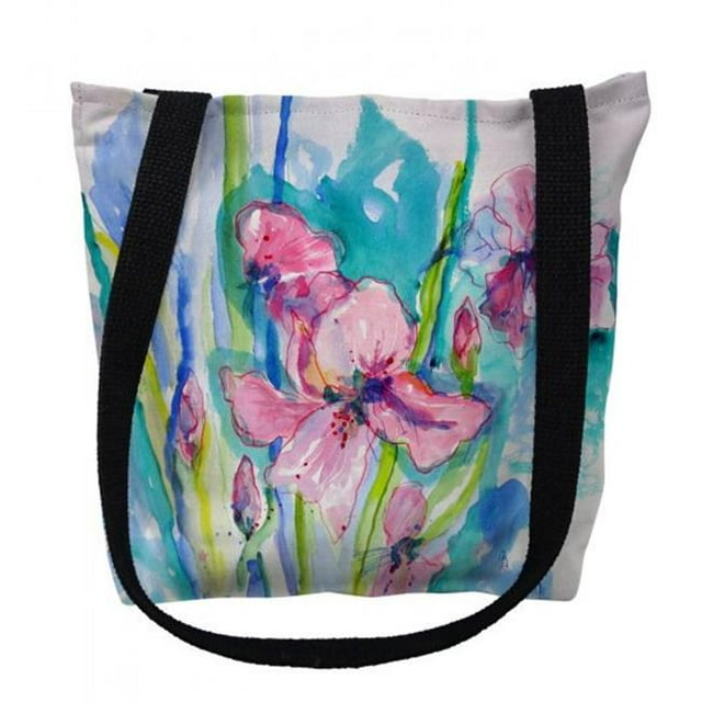 16 x 16 in. Pink Iris Tote Bag - Medium