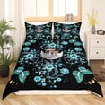 thumbnail image 3 of Yibo Valentines Day Red Black Grid Red Love Duvet Cover - Premium Polyester Duvet Cover with Zipper Closure, 3 Piece Set, Includes 1 Duvet Cover and 2 Pillow Cases, No Comforter, 3 of 6