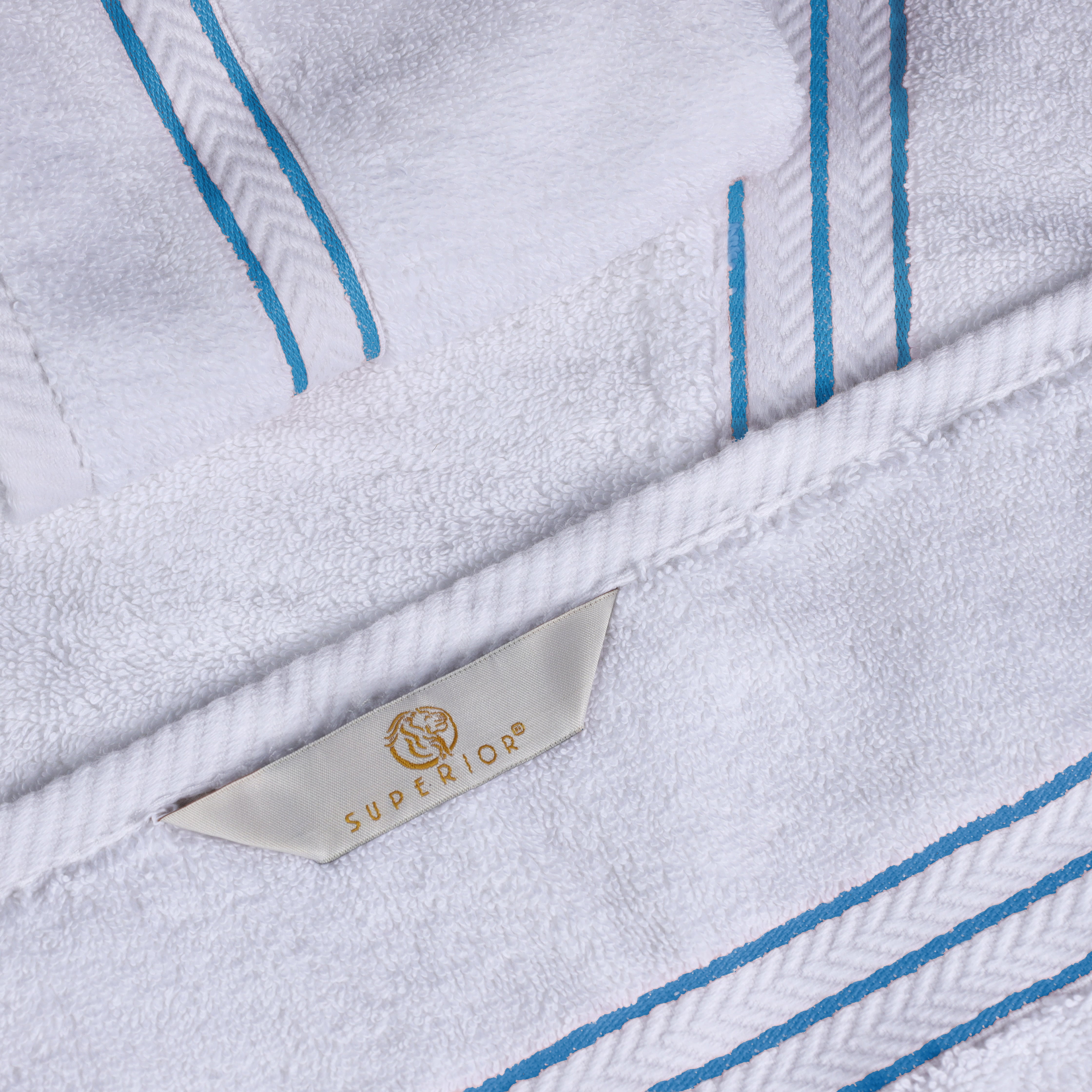 Superior Turkish Cotton Ultra-Plush 6-Piece Towel Set Light Blue