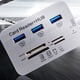 thumbnail image 3 of Concentrador USB 3.0, divisor USB de 3 puertos, extensor multiusb, concentrador 3.0, lector de tarjetas SD, expansor USB 3.0 para PC, 3 of 6