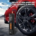 thumbnail image 3 of Tire Inflator Portable Air Compressor, tire air pump portable, 150 PSI Air Pump for Car Tires, 6000mAh Battery, 3 of 8