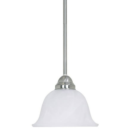 Luminance Sunset Lighting F1018-53 Mini Pendant Ceiling Light - Faux Alabaster Glass - 100W