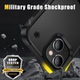 thumbnail image 4 of Allytech for iPhone 15 Rugged Case, Military Grade Shockproof Anti-Stain Heavy Duty Hybrid Fashion Case with Invisible Kickstand, Soft TPU + Hard PC Case for iPhone 15 - Black, 4 of 7