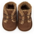 thumbnail image 4 of HsdsBebe?Baby?Boys?Girls?Oxford?Shoes?PU?Leather?Soft?Rubber?Sole?Sneakers??Anti-Slip?Toddler?Ankle?Boots?Infant?Walking?Shoes Moccasins, 4 of 7