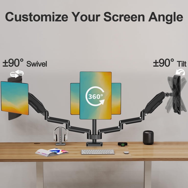 HOMOUNT Triple Monitor Mount 3 Screens Up To 32" photo 4