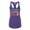 Purple, variant on Surf, Sunshine, and Sangria Summer Time Beach Women's Racerback Tank Top-Heather Grey-xxl