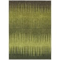 thumbnail image 2 of 9' X 12' Olive Green Dark Green And Brown Striped Washable Indoor Outdoor Area Rug, 2 of 5