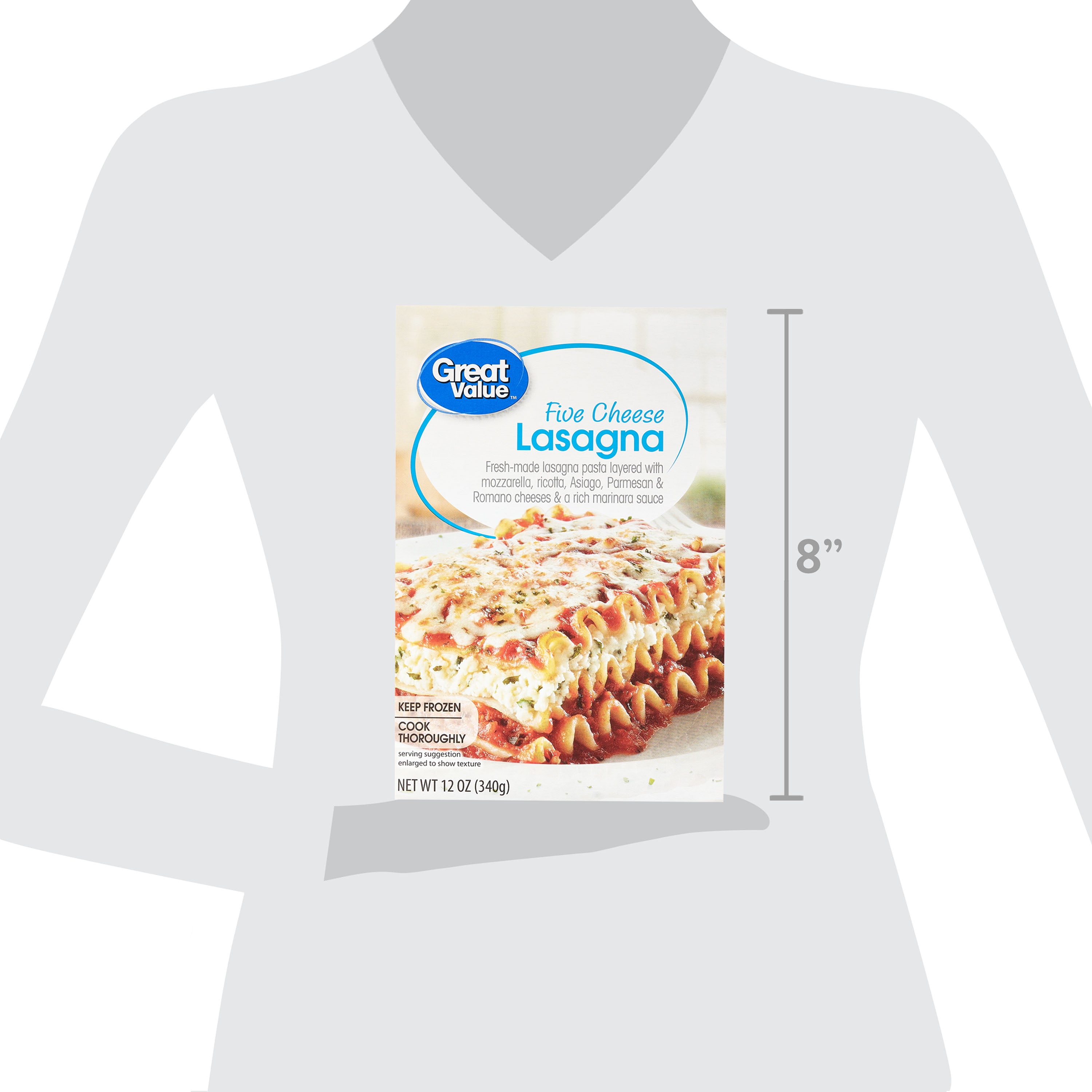 Great Value Five Cheese Lasagna Pasta, 12 oz