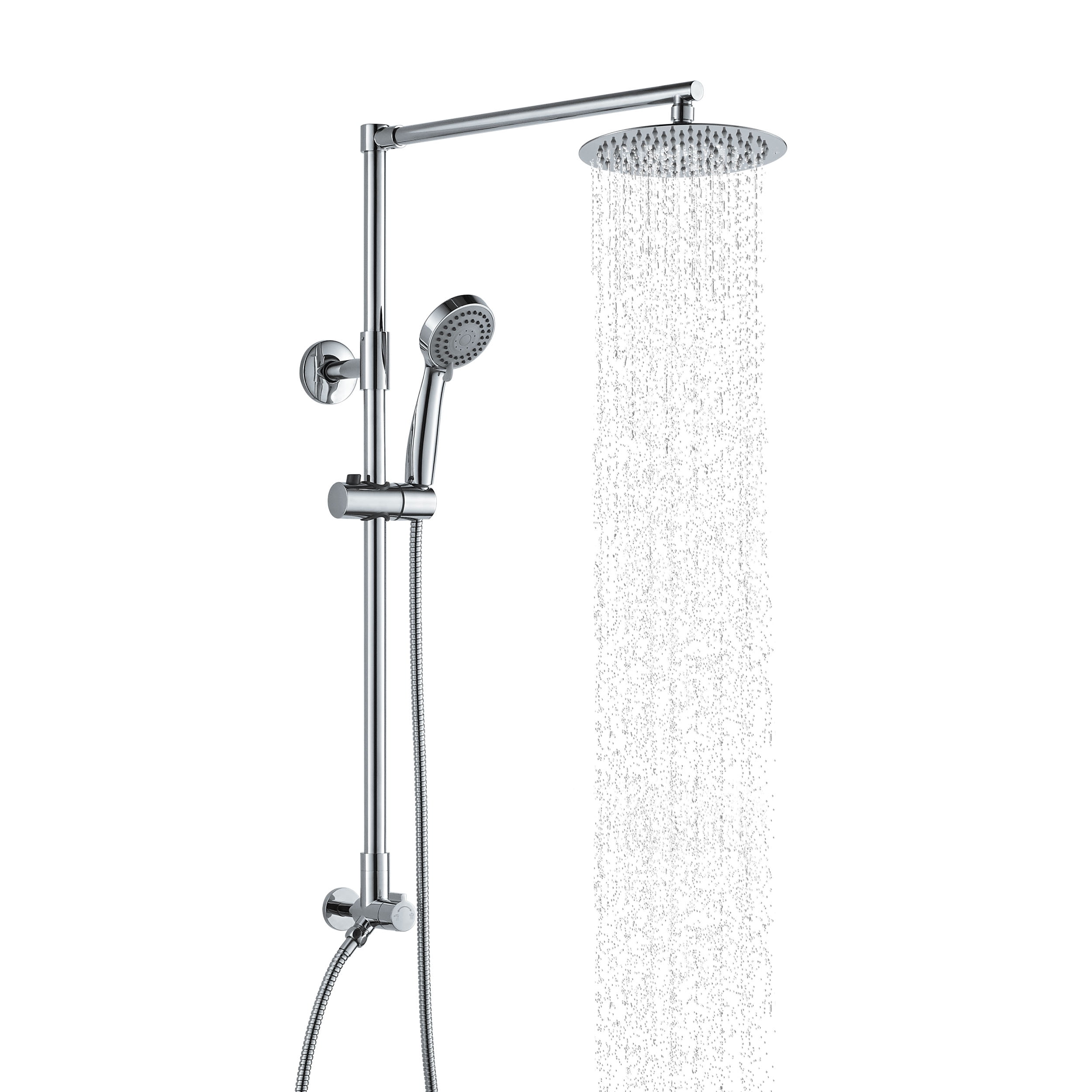 Fennocasa Polaris 3 Rain Shower System, 8” Rainfall Shower Head