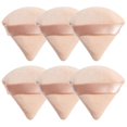 thumbnail image 1 of Woeilo 6 Pieces Cotton Velour Triangle Powder Puffs - Makeup Sponges for Setting, Contouring, Under Eyes, 1 of 5