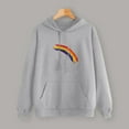 thumbnail image 2 of TAIAOJING Women's Hoodies Sport Pullover Fashion Long Sleeve With Pocket Rainbow Print Pullover Blouse Tunic Top Sweatshirt, 2 of 4