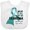 AA-White, variant on Inktastic I Wear Teal for My Grandma Boys or Girls Baby Bib